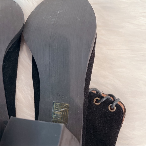 Jeffrey Campbell Cors 9.5 Black Suede Lace Up Sandal Heels - Picture 8 of 12